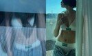 나나 과감한 노출…창문에 비친 속옷 실루엣
