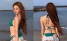 빌리 츠키, 비키니에 스커트 걸치고…과감 자태