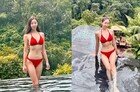원진서, 새빨간 비키니 엄청나… 뜨겁네