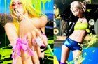 에스파 한뼘 의상 파격…점점 과감한 ‘레모네이드’
