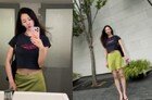 다솜, 납작배 드러내고 당당…늘씬 건강미 자랑