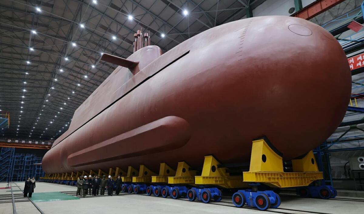 North Korea unveils larger strategic nuclear submarine