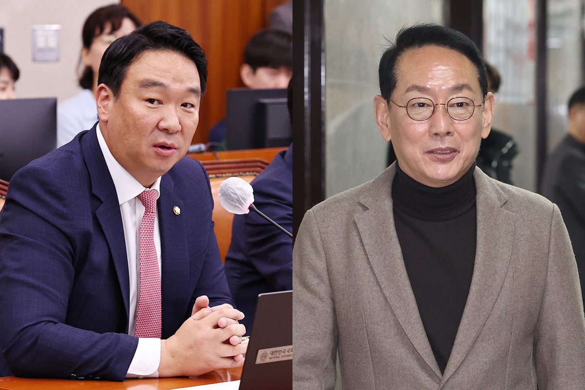 정희용·김도읍 나란히(출처=동아일보)