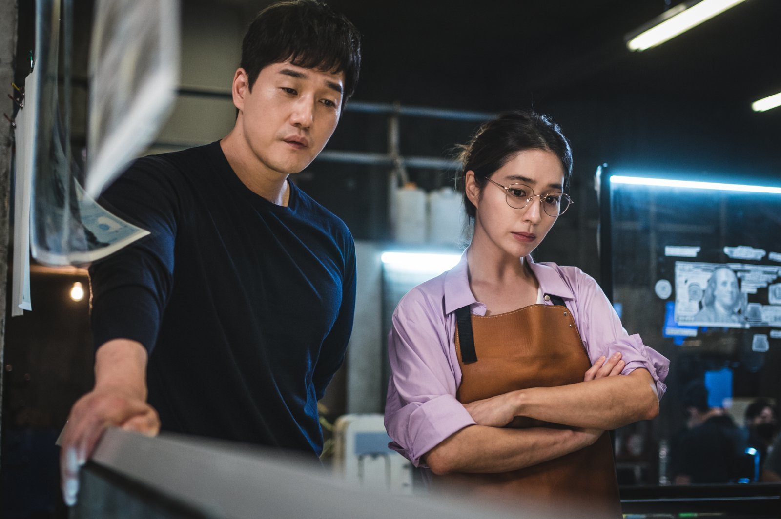 티빙 오리지널 빌런즈에서 호흡을 맞추는 유지태 이민정